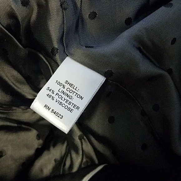 NWOT classic  black trench S petite - Picture 6 of 6